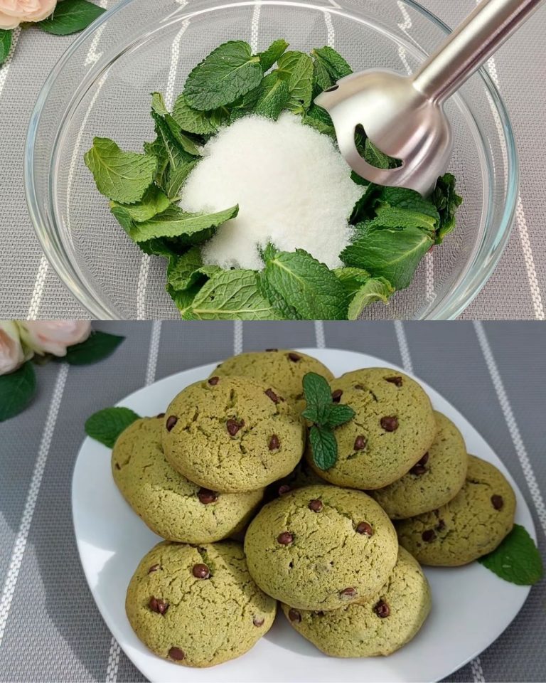 Przepis na ciasteczka miętowe z czekoladą
