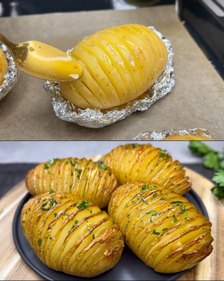 Ziemniaki Hasselback z Czosnkiem