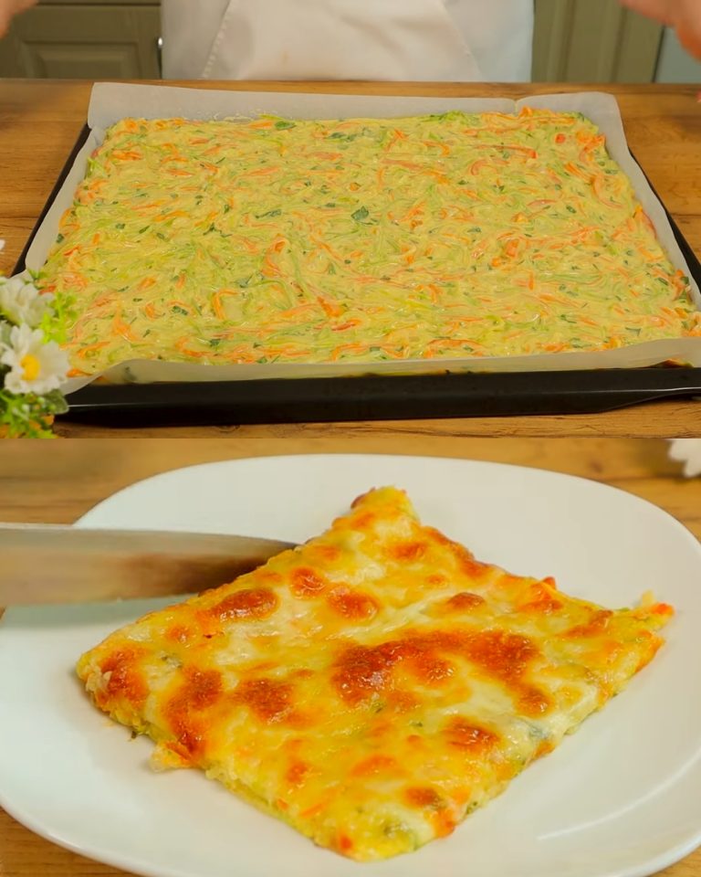 Zapiekanka warzywna z cukinią, marchewką i mozzarellą