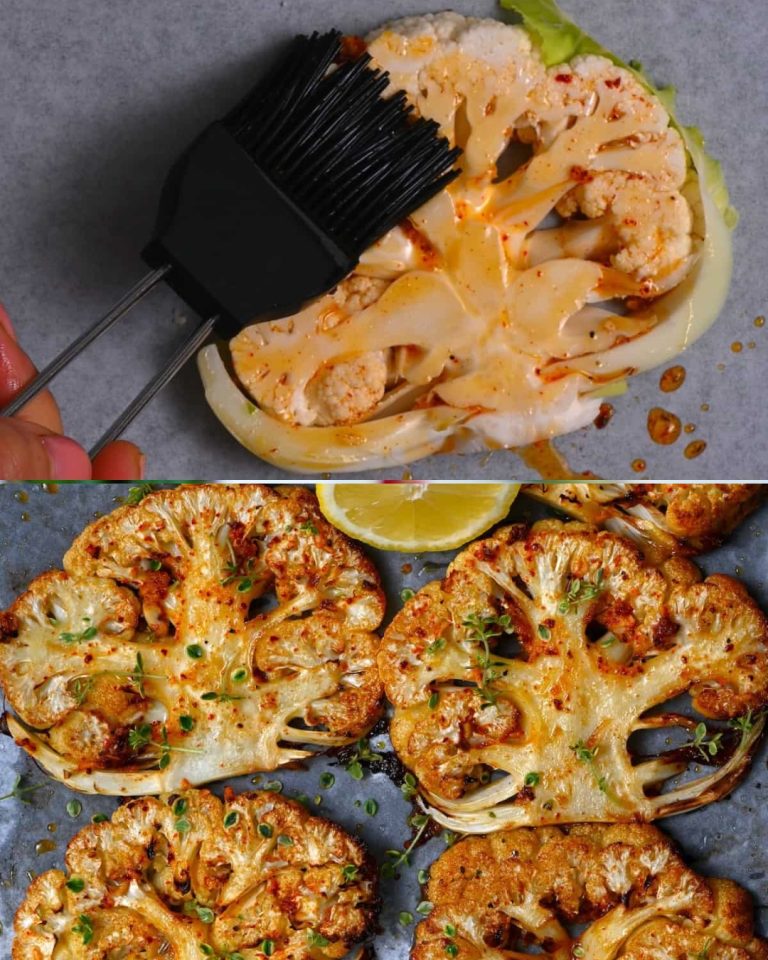 🥗🔥 Pieczony w piekarniku kalafior – lepszy niż smażony!