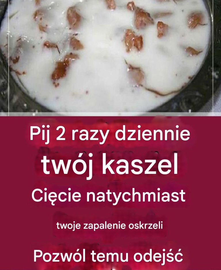 Pij dwa razy dziennie, a Twój kaszel ustąpi natychmiast, a zapalenie oskrzeli zniknie