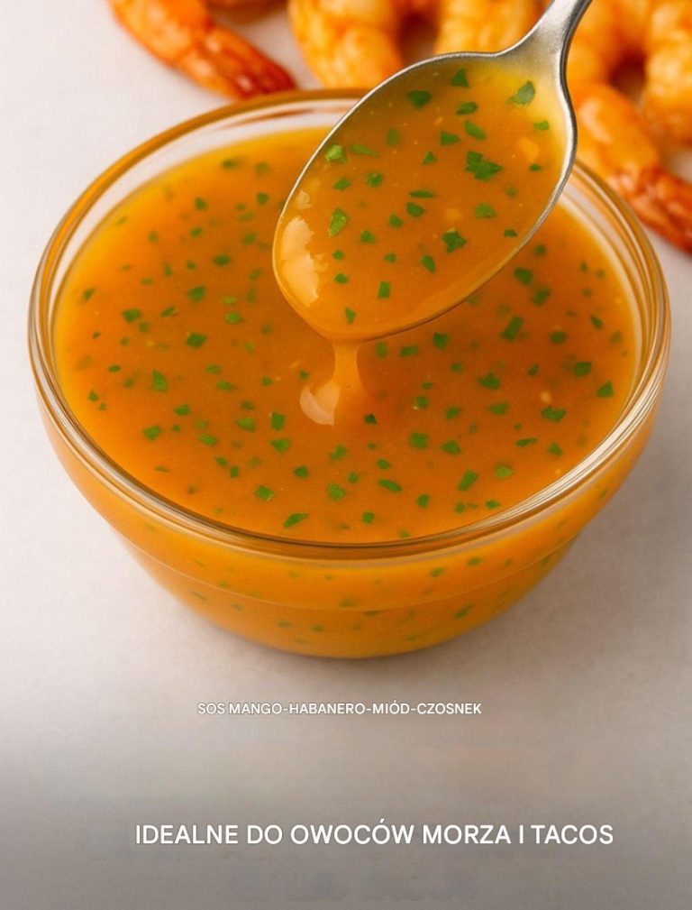 SOS MANGO HABANERO Z MIODEM I CZOSNKIEM Idealny do owoców morza i tacos