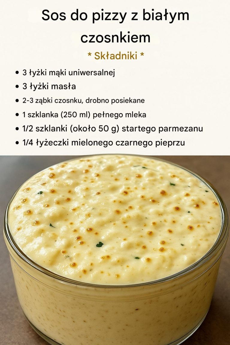 Sos do pizzy z białym czosnkiem