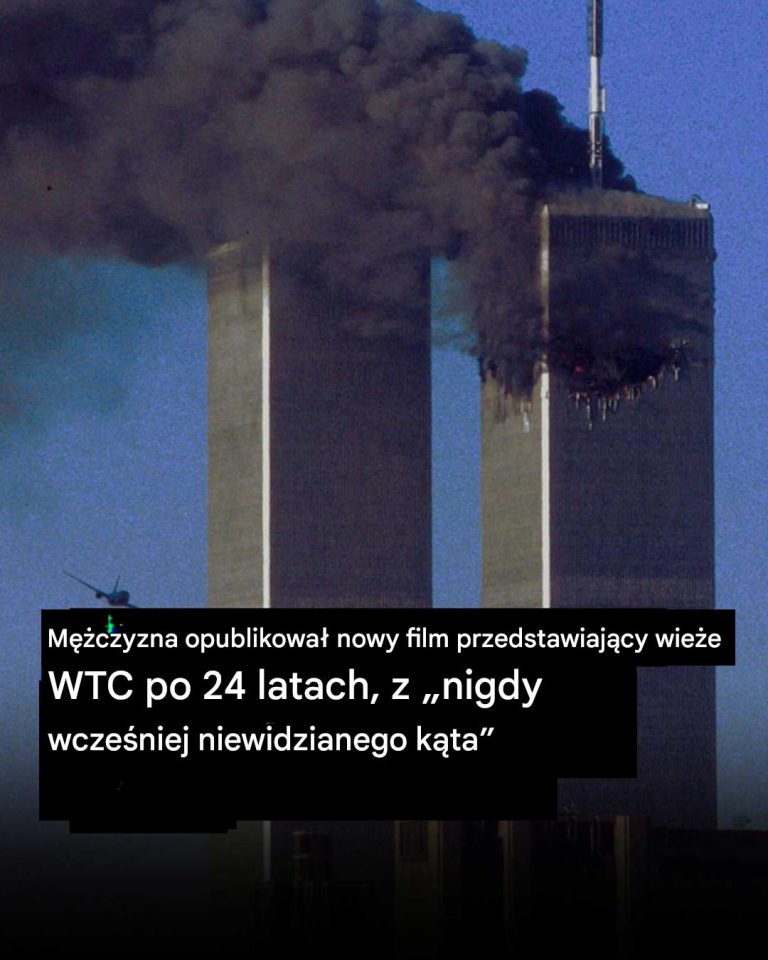 Mężczyzna opublikował nigdy wcześniej niepublikowane nagranie zawalenia się nowojorskich wież World Trade Center