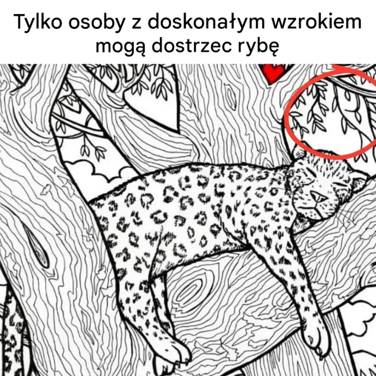 Wyzwanie dla orlego oka: czy potrafisz dostrzec ukrytą rybę?