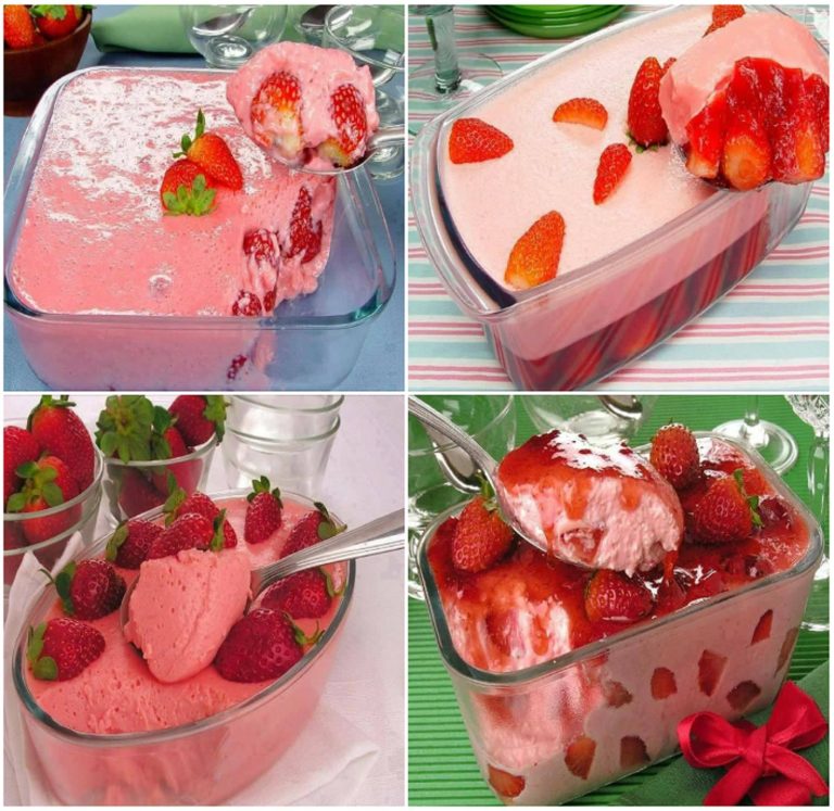 Strawberry and cream cake