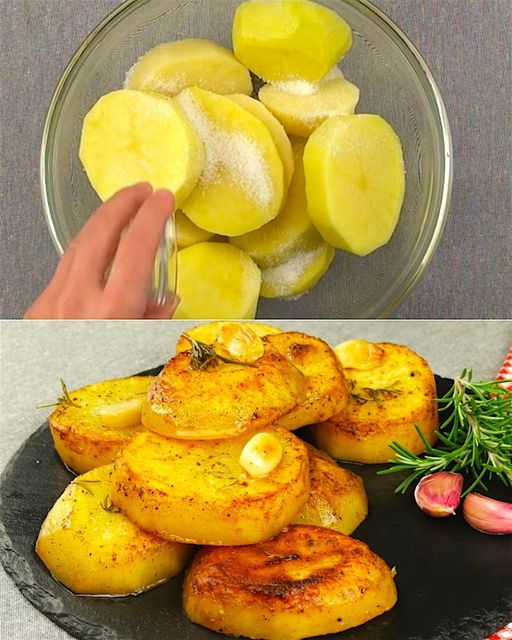 Garlic potatoes in a pan: a delicious way to cook them!