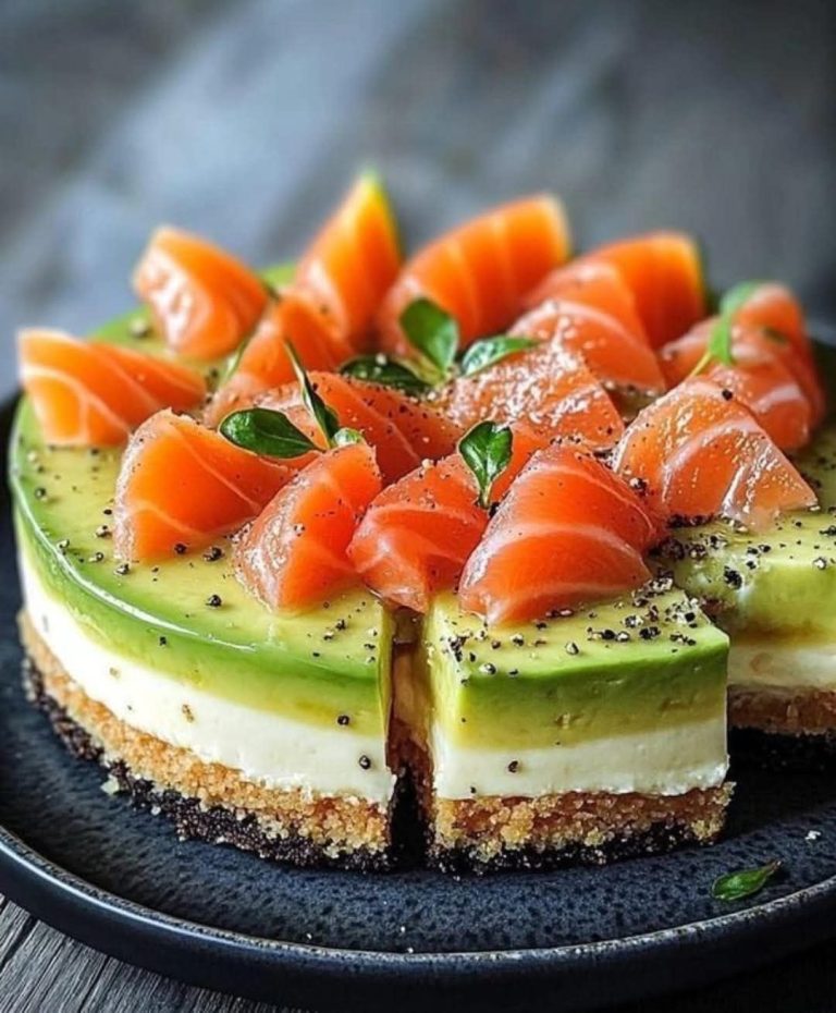 Avocado-Lachs-Käsekuchen