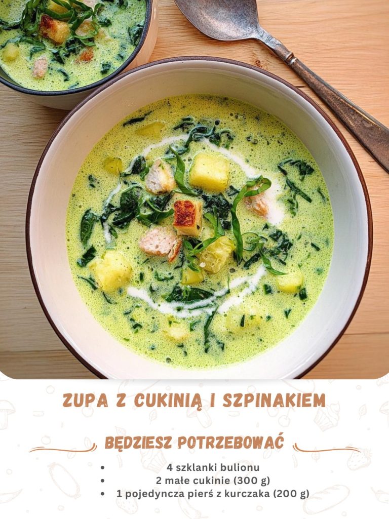 ZUPA Z CUKINIĄ I SZPINAKIEM 🍲🥒 Super zdrowa i pełna smaku!