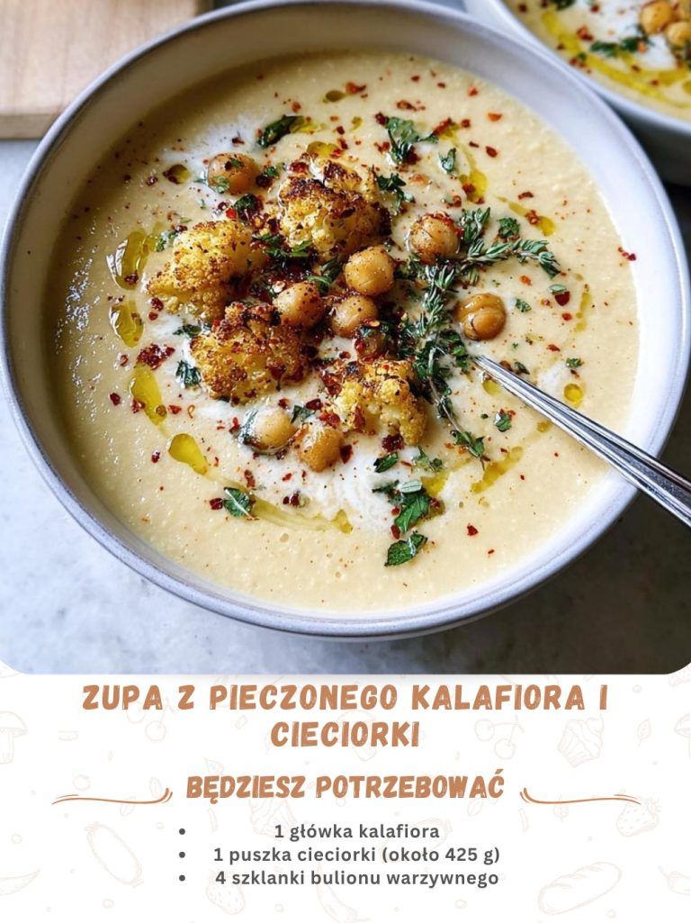 ZUPA Z PIEKARNIKOWEJ KALAFIORA I CIECIERZYCY 🥦🍲 Zdrowa i pożywna!
