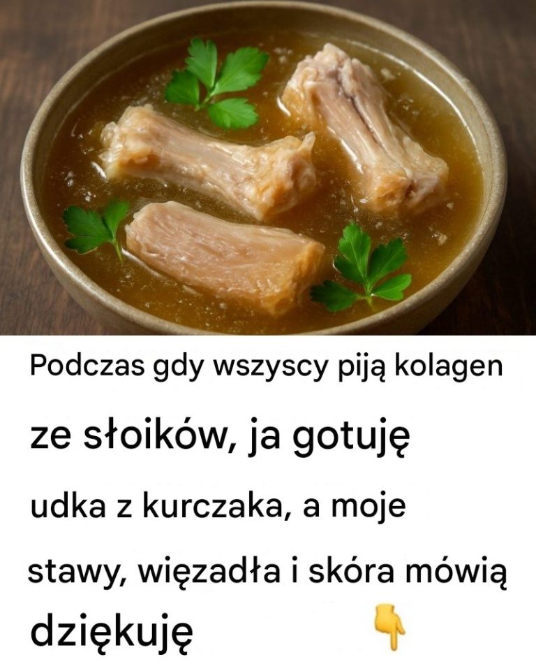 Podczas gdy wszyscy piją kolagen ze słoików, ja gotuję udka z kurczaka – a moje stawy, więzadła i skóra mówią wdzięczność
