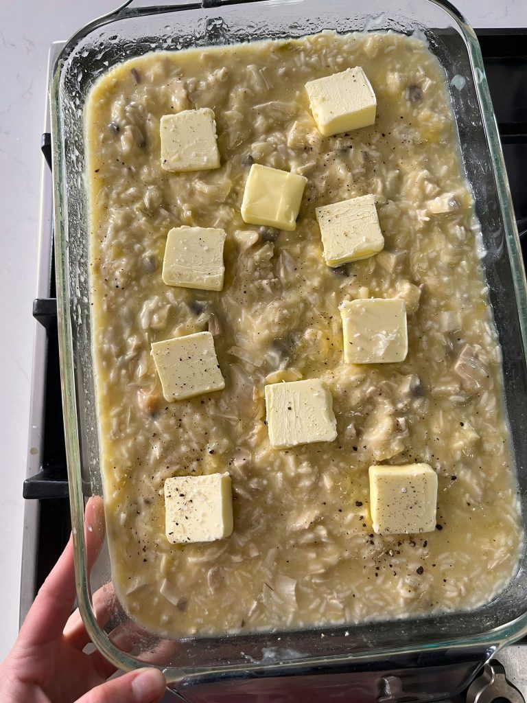 Zapiekanka z kurczakiem i ryżem babci
