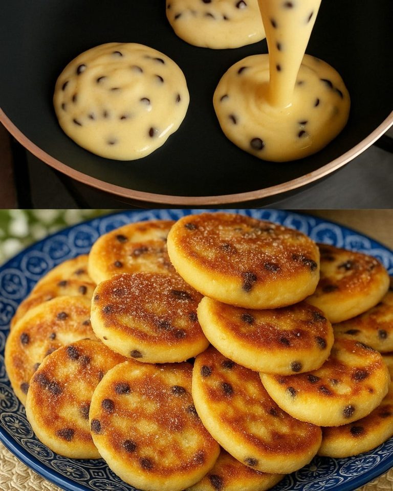 Przepis na Crêpe au yaourt et aux pépites de chocolat