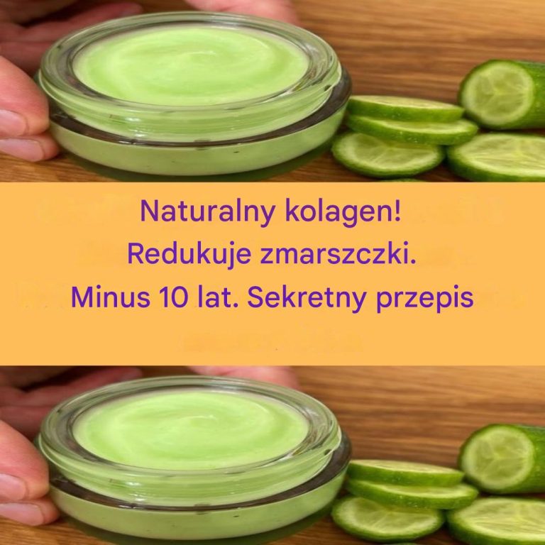 Naturalny kolagen! Redukuje zmarszczki. Wygląda o 10 lat młodziej. Sekretna receptura.