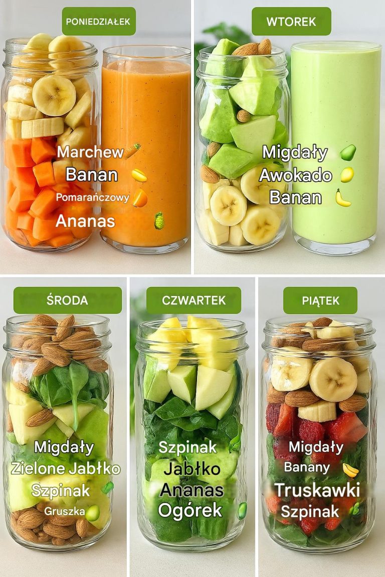 7-dniowy plan koktajli – inny na każdy dzień!