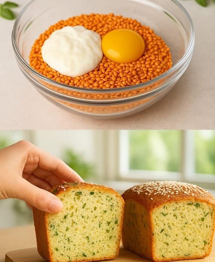 Chleb z czerwonej soczewicy i ziół – bez zawartości, bogaty w składniki