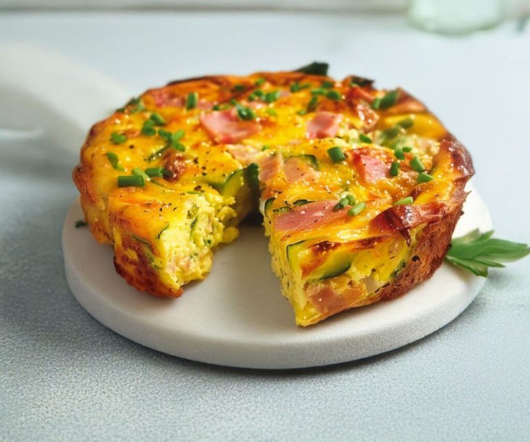 Flan z cukinii z szynką 🥒🍖