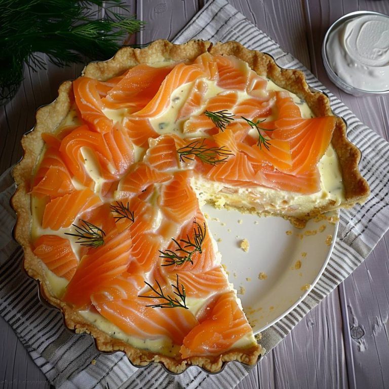 Odkryj przepis na quiche z wędzonym łososiem i serem Boursin: elegancki i smaczny przepis
