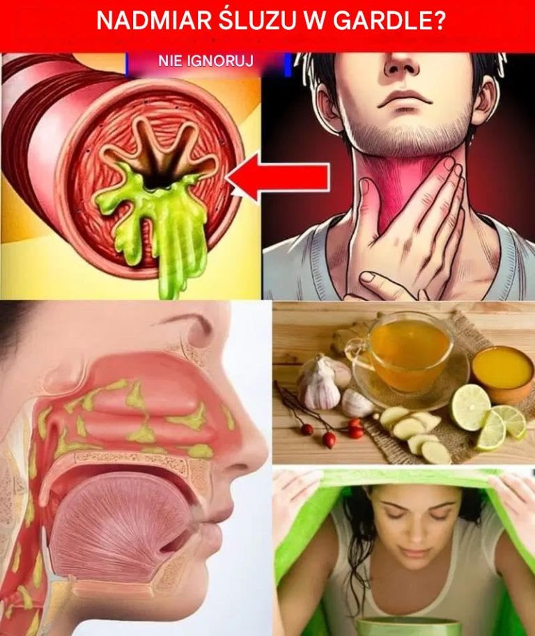 4 skuteczne domowe sposoby na oczyszczenie gardła, zatok i nieżytu nosa z wydzieliny i flegmy