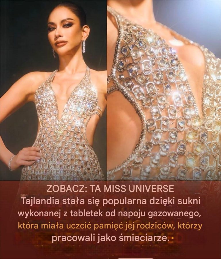 Suknia z tabletek sodowych Miss Universe Tajlandii: lśniący hołd dla jej rodziców
