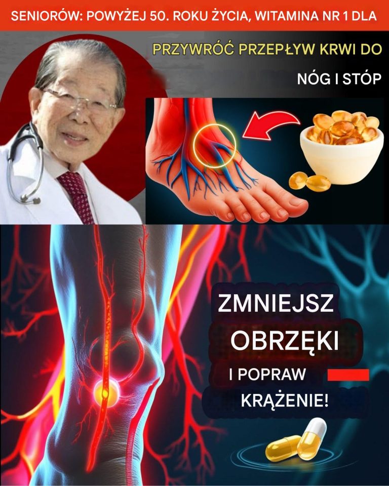 Seniorzy, witamina nr 1 dla krążenia krwi w nogach i stopach po 50. roku życia