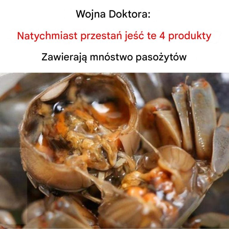 W poniższych czterech produktach spożywczych znajduje się wiele pasożytów