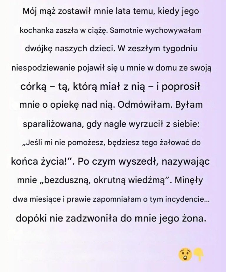 Kiedy nieoczekiwane połączenie przyniosło jasność i spokój