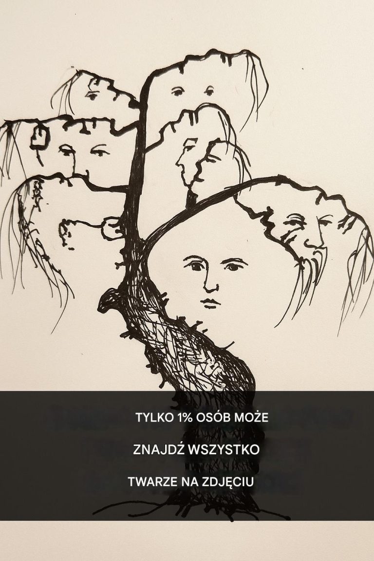 Większość osób nie zdaje tego testu: czy potrafisz znaleźć wszystkie twarze na obrazku?