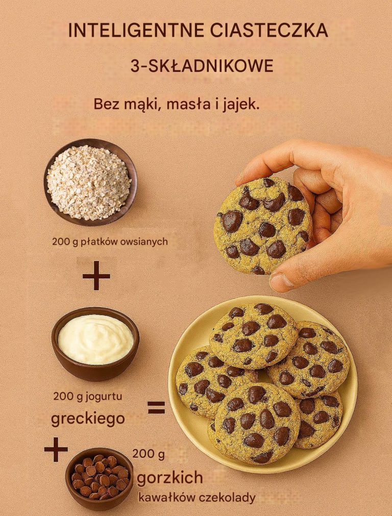 Ciasteczka z trzech składników? Nie mogę odmówić! Są robione bez jajek i masła: co może być lepszego!