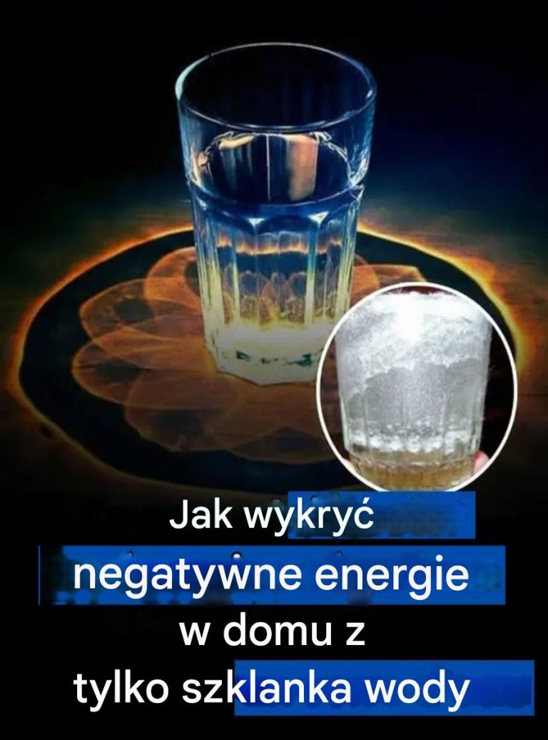 Wykryj negatywne wpływy w domu za pomocą zwykłej szklanki wody