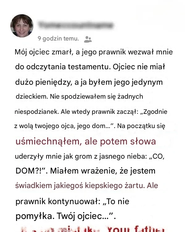 Dom pełen wspomnień: ostatnia niespodzianka dla mojego ojca