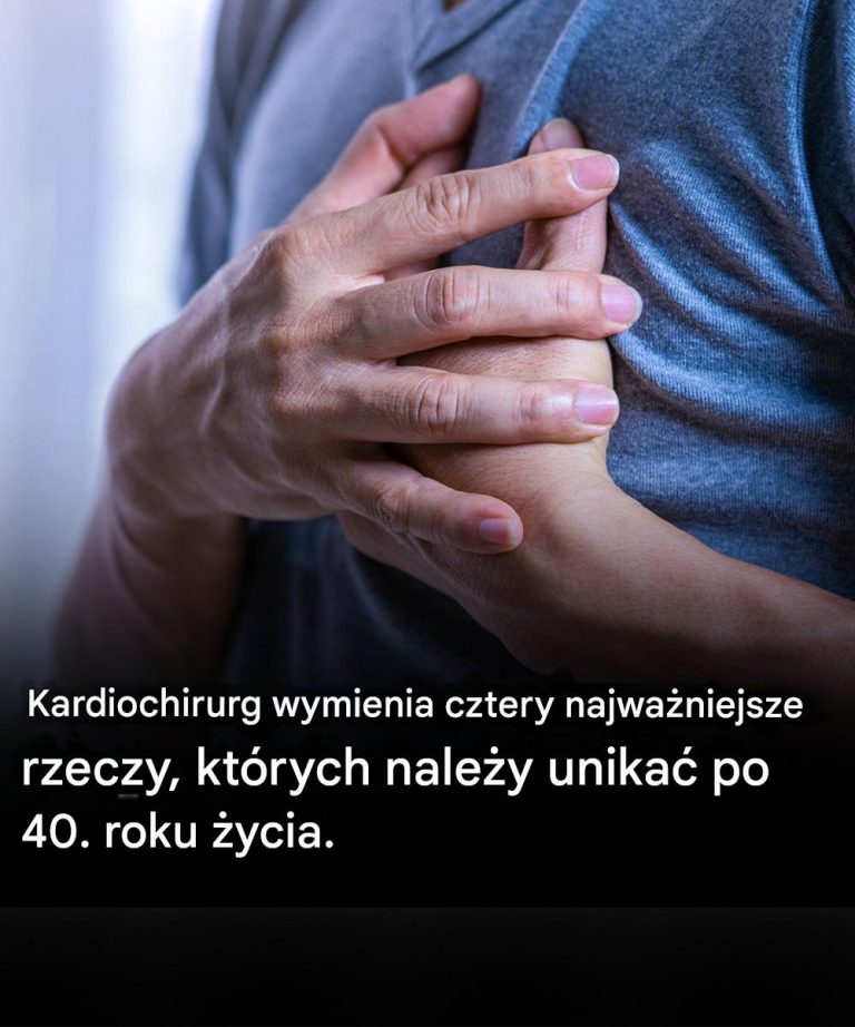 Kardiochirurg wymienia cztery najważniejsze rzeczy, których należy unikać po 40. roku życia.