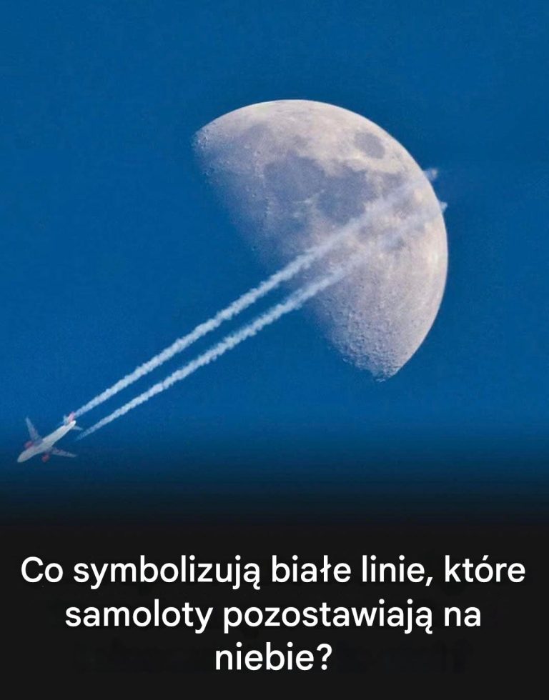 Czym są białe linie pozostawiane przez samoloty na niebie i skąd się biorą?